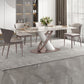 Luxury Sintered Stone Top Dining Set Rectangle 1/2/5/7 Pieces Dining Table with Chairs Clearhalo 'Dining Room Sets' 'Dining Tables & Seating' 'dining_room_set' 'furn' 'furn_dining_room_set' 'Furniture' 'furniture_dining_room_set' 'Kitchen & Dining Furniture' 4818111