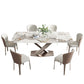 Nordic Sintered Stone Top Dining Set Rectangle 1/4/5/7 Pieces Dining Table with Chairs Clearhalo 'Dining Room Sets' 'Dining Tables & Seating' 'dining_room_set' 'furn' 'furn_dining_room_set' 'Furniture' 'furniture_dining_room_set' 'Kitchen & Dining Furniture' 4818129