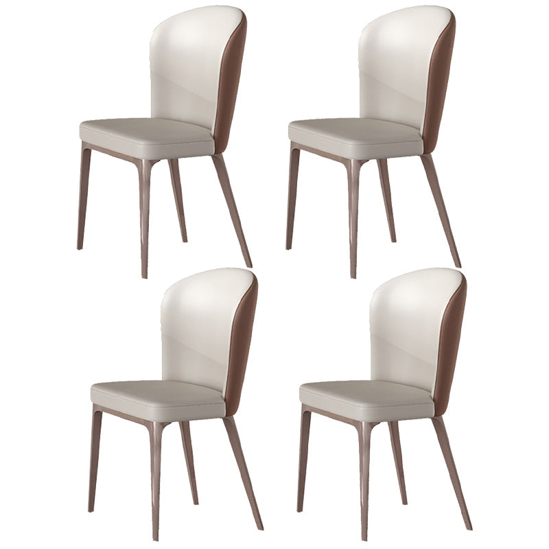 Glam Style Sintered Stone Dining Set 1/4/5/7 Pieces Dining Set for Dining Areas 4 Brown Chairs Clearhalo 'Dining Room Sets' 'Dining Tables & Seating' 'dining_room_set' 'furn' 'furn_dining_room_set' 'Furniture' 'furniture_dining_room_set' 'Kitchen & Dining Furniture' 4818144