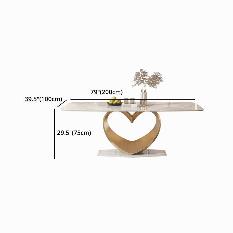 Glam Style Sintered Stone Dining Set 1/4/5/7/9 Pieces Dining Set for Dining Areas Clearhalo 'Dining Room Sets' 'Dining Tables & Seating' 'dining_room_set' 'furn' 'furn_dining_room_set' 'Furniture' 'furniture_dining_room_set' 'Kitchen & Dining Furniture' 4818174