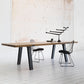 Rectangle Wood Color Dining Table Solid Wood Table Industrial with 4 Legs 63"L x 27.6"W x 29.5"H Without Chairs Clearhalo 'Dining Tables & Seating' 'Dining Tables' 'dining_table' 'furn' 'furn_dining_table' 'Furniture' 'furniture_dining_table' 'Kitchen & Dining Furniture' 'kitchen' 'kitchen_dining_table' 4818191