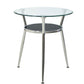 Glass Top Dining Table Modern Round Dining Table with 3 Legs Clear 35.4"L x 35.4"W x 29.5"H Without Chairs Clearhalo 'Dining Tables & Seating' 'Dining Tables' 'dining_table' 'furn' 'furn_dining_table' 'Furniture' 'furniture_dining_table' 'Kitchen & Dining Furniture' 'kitchen' 'kitchen_dining_table' 4818214