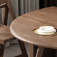 Foldable Rubber Wood Dining Table Medieval Modern Round Table with Storage Trestle Base Clearhalo 'Dining Tables & Seating' 'Dining Tables' 'dining_table' 'furn' 'furn_dining_table' 'Furniture' 'furniture_dining_table' 'Kitchen & Dining Furniture' 'kitchen' 'kitchen_dining_table' 4818250