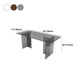Glass Contemporary Rectangular Dining Table Clear Glass Table with Double Pedestal Clearhalo 'Dining Tables & Seating' 'Dining Tables' 'dining_table' 'furn' 'furn_dining_table' 'Furniture' 'furniture_dining_table' 'Kitchen & Dining Furniture' 'kitchen' 'kitchen_dining_table' 4818267