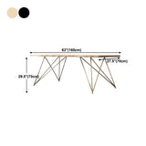 Rectangle 4 Legs Luxury Dining Table Solid Wood Fixed Table for Kitchen Clearhalo 'Dining Tables & Seating' 'Dining Tables' 'dining_table' 'furn' 'furn_dining_table' 'Furniture' 'furniture_dining_table' 'Kitchen & Dining Furniture' 'kitchen' 'kitchen_dining_table' 4818321