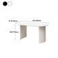 Modern Solid Wood Table for Restaurant Oval Kitchen Table with Double Pedestal Clearhalo 'Dining Tables & Seating' 'Dining Tables' 'dining_table' 'furn' 'furn_dining_table' 'Furniture' 'furniture_dining_table' 'Kitchen & Dining Furniture' 'kitchen' 'kitchen_dining_table' 4818371