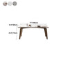 Rectangle Sintered Stone Table for Restaurant Medieval Modern Table with 4 Legs Clearhalo 'Dining Tables & Seating' 'Dining Tables' 'dining_table' 'furn' 'furn_dining_table' 'Furniture' 'furniture_dining_table' 'Kitchen & Dining Furniture' 'kitchen' 'kitchen_dining_table' 4818393