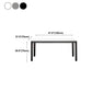 Stone Top Dining Table Modern Rectangle Dining Table with 4 Wood Legs Clearhalo 'Dining Tables & Seating' 'Dining Tables' 'dining_table' 'furn' 'furn_dining_table' 'Furniture' 'furniture_dining_table' 'Kitchen & Dining Furniture' 'kitchen' 'kitchen_dining_table' 4818439