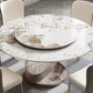 Stone Top Dining Table Round Modern Dining Table with Pedestal Base Clearhalo 'Dining Tables & Seating' 'Dining Tables' 'dining_table' 'furn' 'furn_dining_table' 'Furniture' 'furniture_dining_table' 'Kitchen & Dining Furniture' 'kitchen' 'kitchen_dining_table' 4818464