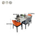 Stone Top Dining Table Modern Rectangle Table with 4 Wood Legs in Black Clearhalo 'Dining Tables & Seating' 'Dining Tables' 'dining_table' 'furn' 'furn_dining_table' 'Furniture' 'furniture_dining_table' 'Kitchen & Dining Furniture' 'kitchen' 'kitchen_dining_table' 4818487