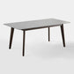 Stone Top Table Mid-Century Modern Dining Table with 4 Wood Legs in Brown Clearhalo 'Dining Tables & Seating' 'Dining Tables' 'dining_table' 'furn' 'furn_dining_table' 'Furniture' 'furniture_dining_table' 'Kitchen & Dining Furniture' 'kitchen' 'kitchen_dining_table' 4818500