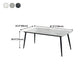 Stone Top Dining Table Traditional Luxury Table with 4 Black Legs Clearhalo 'Dining Tables & Seating' 'Dining Tables' 'dining_table' 'furn' 'furn_dining_table' 'Furniture' 'furniture_dining_table' 'Kitchen & Dining Furniture' 'kitchen' 'kitchen_dining_table' 4818534