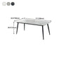 Stone Top Dining Table Traditional Luxury Table with 4 Black Legs Clearhalo 'Dining Tables & Seating' 'Dining Tables' 'dining_table' 'furn' 'furn_dining_table' 'Furniture' 'furniture_dining_table' 'Kitchen & Dining Furniture' 'kitchen' 'kitchen_dining_table' 4818538