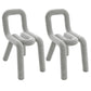 Modern Style Upholstered Side Chair Open Back Dining Side Chair Light Gray 2 Piece Set Clearhalo 'Dining Chairs' 'Dining Tables & Seating' 'dining_chair' 'furn' 'furn_dining_chair' 'Furniture' 'furniture_dining_chair' 'Kitchen & Dining Furniture' 4818563