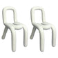 Modern Style Upholstered Side Chair Open Back Dining Side Chair White 2 Piece Set Clearhalo 'Dining Chairs' 'Dining Tables & Seating' 'dining_chair' 'furn' 'furn_dining_chair' 'Furniture' 'furniture_dining_chair' 'Kitchen & Dining Furniture' 4818564