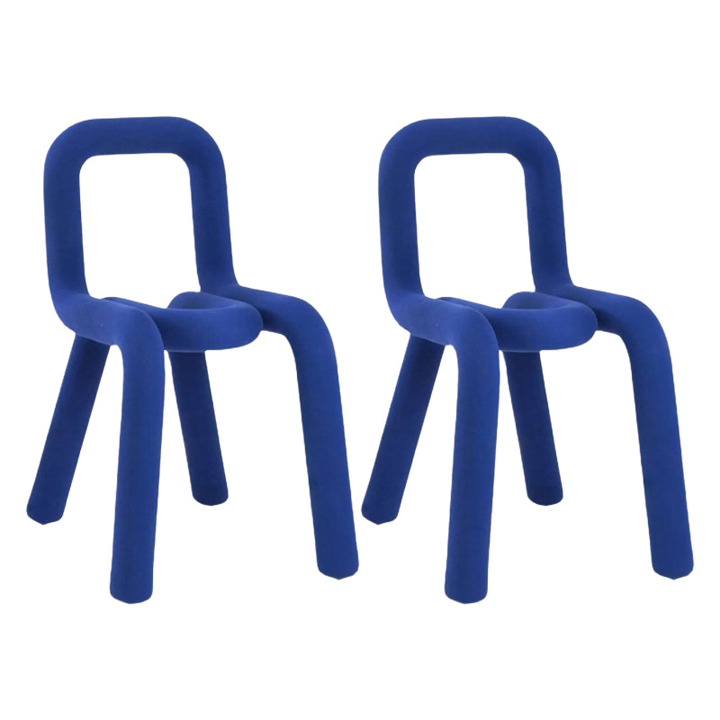 Modern Style Upholstered Side Chair Open Back Dining Side Chair Blue 2 Piece Set Clearhalo 'Dining Chairs' 'Dining Tables & Seating' 'dining_chair' 'furn' 'furn_dining_chair' 'Furniture' 'furniture_dining_chair' 'Kitchen & Dining Furniture' 4818568