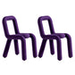 Modern Style Upholstered Side Chair Open Back Dining Side Chair Purple 2 Piece Set Clearhalo 'Dining Chairs' 'Dining Tables & Seating' 'dining_chair' 'furn' 'furn_dining_chair' 'Furniture' 'furniture_dining_chair' 'Kitchen & Dining Furniture' 4818569