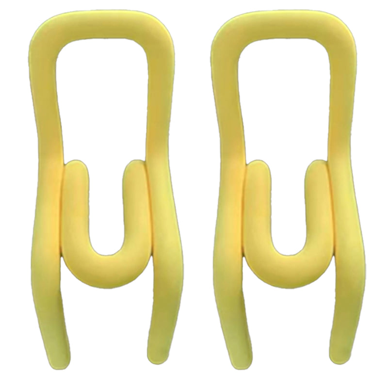 Modern Style Upholstered Side Chair Open Back Dining Side Chair Lemon Yellow 2 Piece Set Clearhalo 'Dining Chairs' 'Dining Tables & Seating' 'dining_chair' 'furn' 'furn_dining_chair' 'Furniture' 'furniture_dining_chair' 'Kitchen & Dining Furniture' 4818570