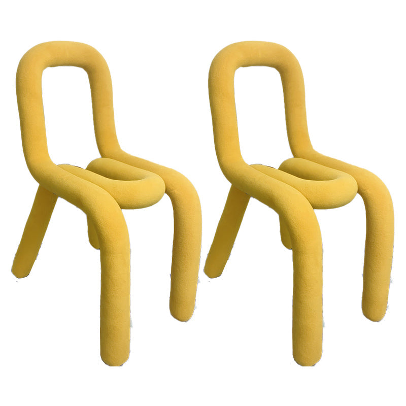 Modern Style Upholstered Side Chair Open Back Dining Side Chair Ginger 2 Piece Set Clearhalo 'Dining Chairs' 'Dining Tables & Seating' 'dining_chair' 'furn' 'furn_dining_chair' 'Furniture' 'furniture_dining_chair' 'Kitchen & Dining Furniture' 4818571