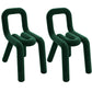 Modern Style Upholstered Side Chair Open Back Dining Side Chair Blackish Green 2 Piece Set Clearhalo 'Dining Chairs' 'Dining Tables & Seating' 'dining_chair' 'furn' 'furn_dining_chair' 'Furniture' 'furniture_dining_chair' 'Kitchen & Dining Furniture' 4818575