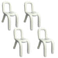 Modern Style Upholstered Side Chair Open Back Dining Side Chair White 4 Piece Set Clearhalo 'Dining Chairs' 'Dining Tables & Seating' 'dining_chair' 'furn' 'furn_dining_chair' 'Furniture' 'furniture_dining_chair' 'Kitchen & Dining Furniture' 4818579