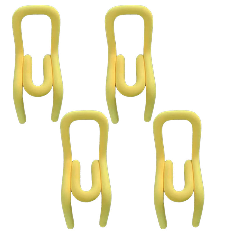 Modern Style Upholstered Side Chair Open Back Dining Side Chair Lemon Yellow 4 Piece Set Clearhalo 'Dining Chairs' 'Dining Tables & Seating' 'dining_chair' 'furn' 'furn_dining_chair' 'Furniture' 'furniture_dining_chair' 'Kitchen & Dining Furniture' 4818585