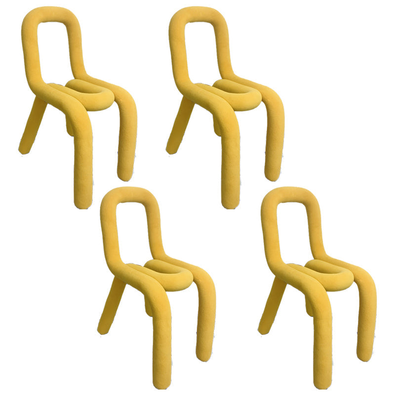 Modern Style Upholstered Side Chair Open Back Dining Side Chair Ginger 4 Piece Set Clearhalo 'Dining Chairs' 'Dining Tables & Seating' 'dining_chair' 'furn' 'furn_dining_chair' 'Furniture' 'furniture_dining_chair' 'Kitchen & Dining Furniture' 4818586