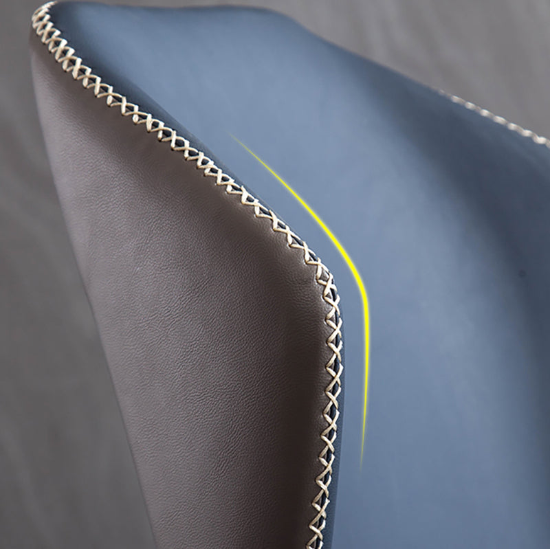 Modern Style Faux Leather Side Chair Wingback Arm Chair for Dining Room Clearhalo 'Dining Chairs' 'Dining Tables & Seating' 'dining_chair' 'furn' 'furn_dining_chair' 'Furniture' 'furniture_dining_chair' 'Kitchen & Dining Furniture' 4818605