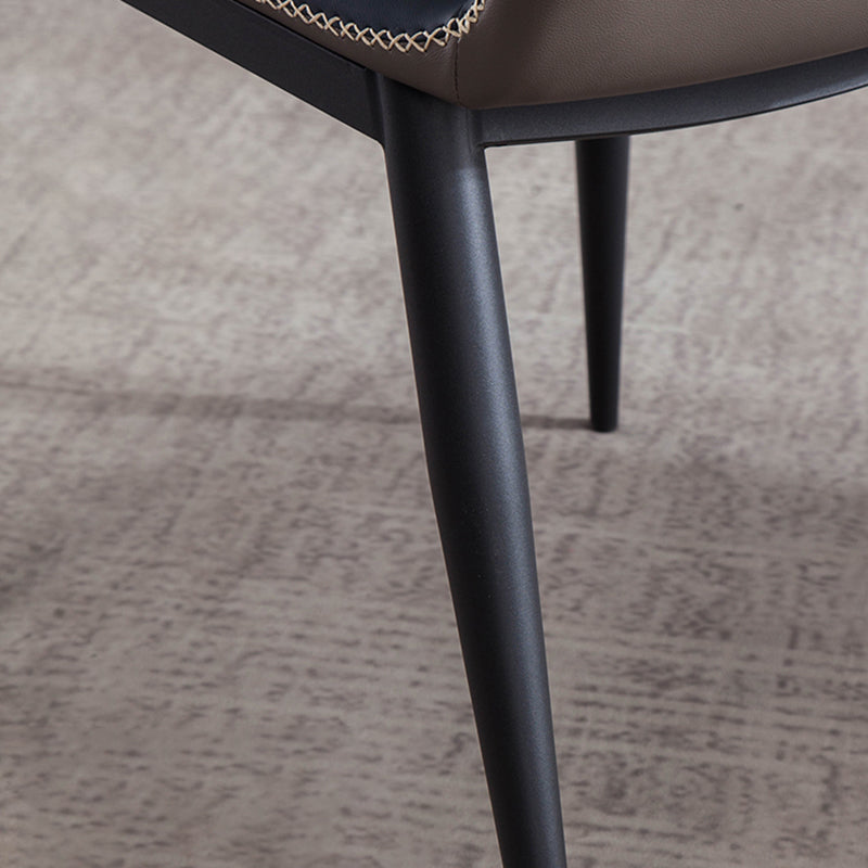 Modern Style Faux Leather Side Chair Wingback Arm Chair for Dining Room Clearhalo 'Dining Chairs' 'Dining Tables & Seating' 'dining_chair' 'furn' 'furn_dining_chair' 'Furniture' 'furniture_dining_chair' 'Kitchen & Dining Furniture' 4818610