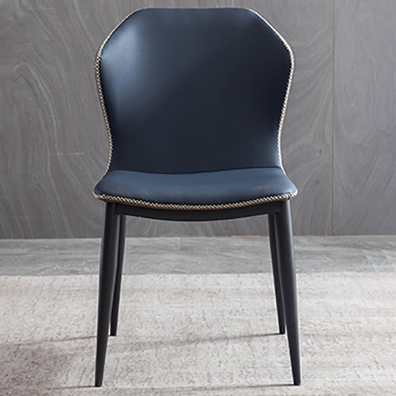 Modern Style Faux Leather Side Chair Wingback Arm Chair for Dining Room Clearhalo 'Dining Chairs' 'Dining Tables & Seating' 'dining_chair' 'furn' 'furn_dining_chair' 'Furniture' 'furniture_dining_chair' 'Kitchen & Dining Furniture' 4818611