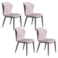 Modern Style Faux Leather Side Chair Wingback Arm Chair for Dining Room Light Gray 4 Piece Set Clearhalo 'Dining Chairs' 'Dining Tables & Seating' 'dining_chair' 'furn' 'furn_dining_chair' 'Furniture' 'furniture_dining_chair' 'Kitchen & Dining Furniture' 4818612