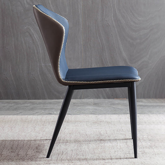 Modern Style Faux Leather Side Chair Wingback Arm Chair for Dining Room Clearhalo 'Dining Chairs' 'Dining Tables & Seating' 'dining_chair' 'furn' 'furn_dining_chair' 'Furniture' 'furniture_dining_chair' 'Kitchen & Dining Furniture' 4818618