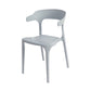 Modern Style Plastic Side Chair Open Back Dining Side Chair 17"x18"x30" Grey 1 Piece Clearhalo 'Dining Chairs' 'Dining Tables & Seating' 'dining_chair' 'furn' 'furn_dining_chair' 'Furniture' 'furniture_dining_chair' 'Kitchen & Dining Furniture' 4818629