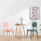Modern Style Plastic Side Chair Open Back Dining Side Chair 17"x18"x30" Clearhalo 'Dining Chairs' 'Dining Tables & Seating' 'dining_chair' 'furn' 'furn_dining_chair' 'Furniture' 'furniture_dining_chair' 'Kitchen & Dining Furniture' 4818632