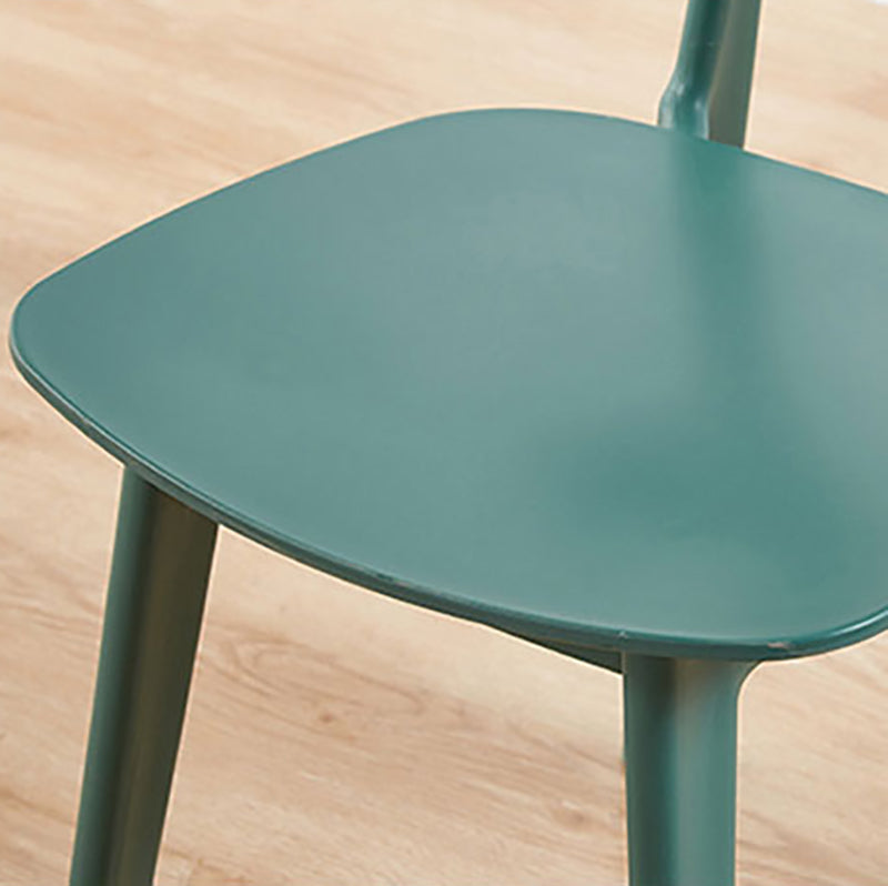 Modern Style Plastic Side Chair Open Back Dining Side Chair 17"x18"x30" Clearhalo 'Dining Chairs' 'Dining Tables & Seating' 'dining_chair' 'furn' 'furn_dining_chair' 'Furniture' 'furniture_dining_chair' 'Kitchen & Dining Furniture' 4818640