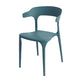 Modern Style Plastic Side Chair Open Back Dining Side Chair 17"x18"x30" Navy 1 Piece Clearhalo 'Dining Chairs' 'Dining Tables & Seating' 'dining_chair' 'furn' 'furn_dining_chair' 'Furniture' 'furniture_dining_chair' 'Kitchen & Dining Furniture' 4818643