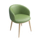 Modern Style Iron Side Chair Parsons Dining Chair with Natural Legs Green 1 Piece Clearhalo 'Dining Chairs' 'Dining Tables & Seating' 'dining_chair' 'furn' 'furn_dining_chair' 'Furniture' 'furniture_dining_chair' 'Kitchen & Dining Furniture' 4818685