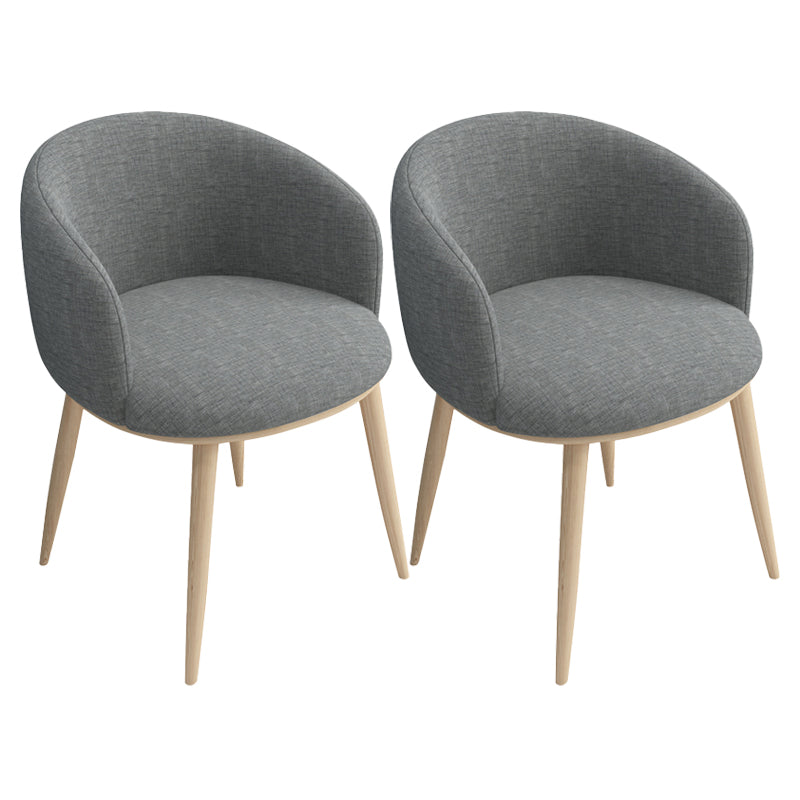 Modern Style Iron Side Chair Parsons Dining Chair with Natural Legs Dark Gray 2 Piece Set Clearhalo 'Dining Chairs' 'Dining Tables & Seating' 'dining_chair' 'furn' 'furn_dining_chair' 'Furniture' 'furniture_dining_chair' 'Kitchen & Dining Furniture' 4818698