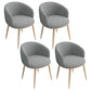 Modern Style Iron Side Chair Parsons Dining Chair with Natural Legs Light Gray 4 Piece Set Clearhalo 'Dining Chairs' 'Dining Tables & Seating' 'dining_chair' 'furn' 'furn_dining_chair' 'Furniture' 'furniture_dining_chair' 'Kitchen & Dining Furniture' 4818719