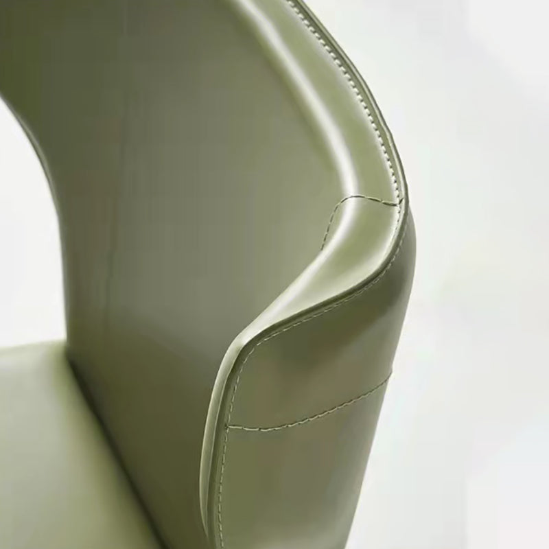 Modern Style Wingback Side Chair PU Leather Chairs for Dining Room Clearhalo 'Dining Chairs' 'Dining Tables & Seating' 'dining_chair' 'furn' 'furn_dining_chair' 'Furniture' 'furniture_dining_chair' 'Kitchen & Dining Furniture' 4818752