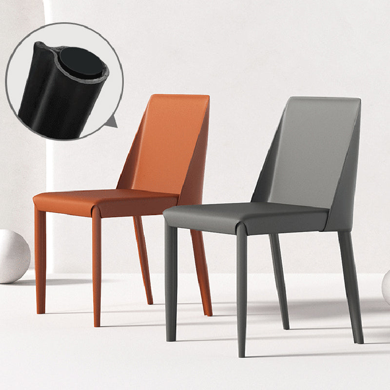 Modern Style Wingback Side Chair PU Leather Chairs for Dining Room Clearhalo 'Dining Chairs' 'Dining Tables & Seating' 'dining_chair' 'furn' 'furn_dining_chair' 'Furniture' 'furniture_dining_chair' 'Kitchen & Dining Furniture' 4818763