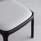 Glam Leather Solid Back Dining Side Chair Home Side Chair in Black Clearhalo 'Dining Chairs' 'Dining Tables & Seating' 'dining_chair' 'furn' 'furn_dining_chair' 'Furniture' 'furniture_dining_chair' 'Kitchen & Dining Furniture' 4818782