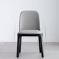 Glam Leather Solid Back Dining Side Chair Home Side Chair in Black Clearhalo 'Dining Chairs' 'Dining Tables & Seating' 'dining_chair' 'furn' 'furn_dining_chair' 'Furniture' 'furniture_dining_chair' 'Kitchen & Dining Furniture' 4818785
