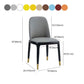 Glam Leather Solid Back Dining Side Chair Home Side Chair in Black Clearhalo 'Dining Chairs' 'Dining Tables & Seating' 'dining_chair' 'furn' 'furn_dining_chair' 'Furniture' 'furniture_dining_chair' 'Kitchen & Dining Furniture' 4818812