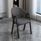 Modern Style Metal Side Chair Open Back Dining Side Chair with Black Legs Dark Gray 1 Piece Clearhalo 'Dining Chairs' 'Dining Tables & Seating' 'dining_chair' 'furn' 'furn_dining_chair' 'Furniture' 'furniture_dining_chair' 'Kitchen & Dining Furniture' 4818815