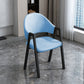 Modern Style Metal Side Chair Open Back Dining Side Chair with Black Legs Blue 1 Piece Clearhalo 'Dining Chairs' 'Dining Tables & Seating' 'dining_chair' 'furn' 'furn_dining_chair' 'Furniture' 'furniture_dining_chair' 'Kitchen & Dining Furniture' 4818828