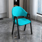 Modern Style Metal Side Chair Open Back Dining Side Chair with Black Legs Sky Blue 1 Piece Clearhalo 'Dining Chairs' 'Dining Tables & Seating' 'dining_chair' 'furn' 'furn_dining_chair' 'Furniture' 'furniture_dining_chair' 'Kitchen & Dining Furniture' 4818832