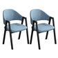 Modern Style Metal Side Chair Open Back Dining Side Chair with Black Legs Light Blue 2 Piece Set Clearhalo 'Dining Chairs' 'Dining Tables & Seating' 'dining_chair' 'furn' 'furn_dining_chair' 'Furniture' 'furniture_dining_chair' 'Kitchen & Dining Furniture' 4818848