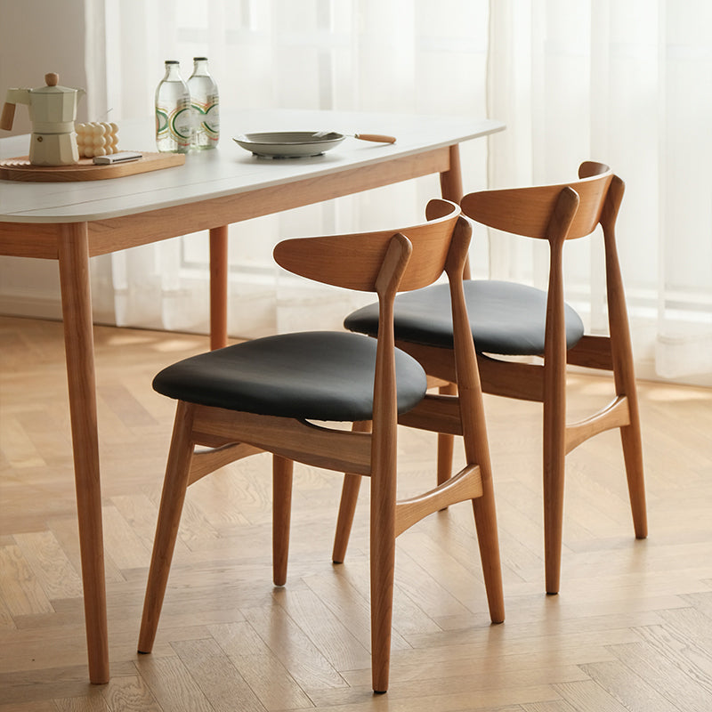 Contemporary Kitchen Solid Wood Side Chair Open Back Dining Side Chair Clearhalo 'Dining Chairs' 'Dining Tables & Seating' 'dining_chair' 'furn' 'furn_dining_chair' 'Furniture' 'furniture_dining_chair' 'Kitchen & Dining Furniture' 4818875