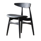 Contemporary Kitchen Solid Wood Side Chair Open Back Dining Side Chair Black 1 Piece Clearhalo 'Dining Chairs' 'Dining Tables & Seating' 'dining_chair' 'furn' 'furn_dining_chair' 'Furniture' 'furniture_dining_chair' 'Kitchen & Dining Furniture' 4818876